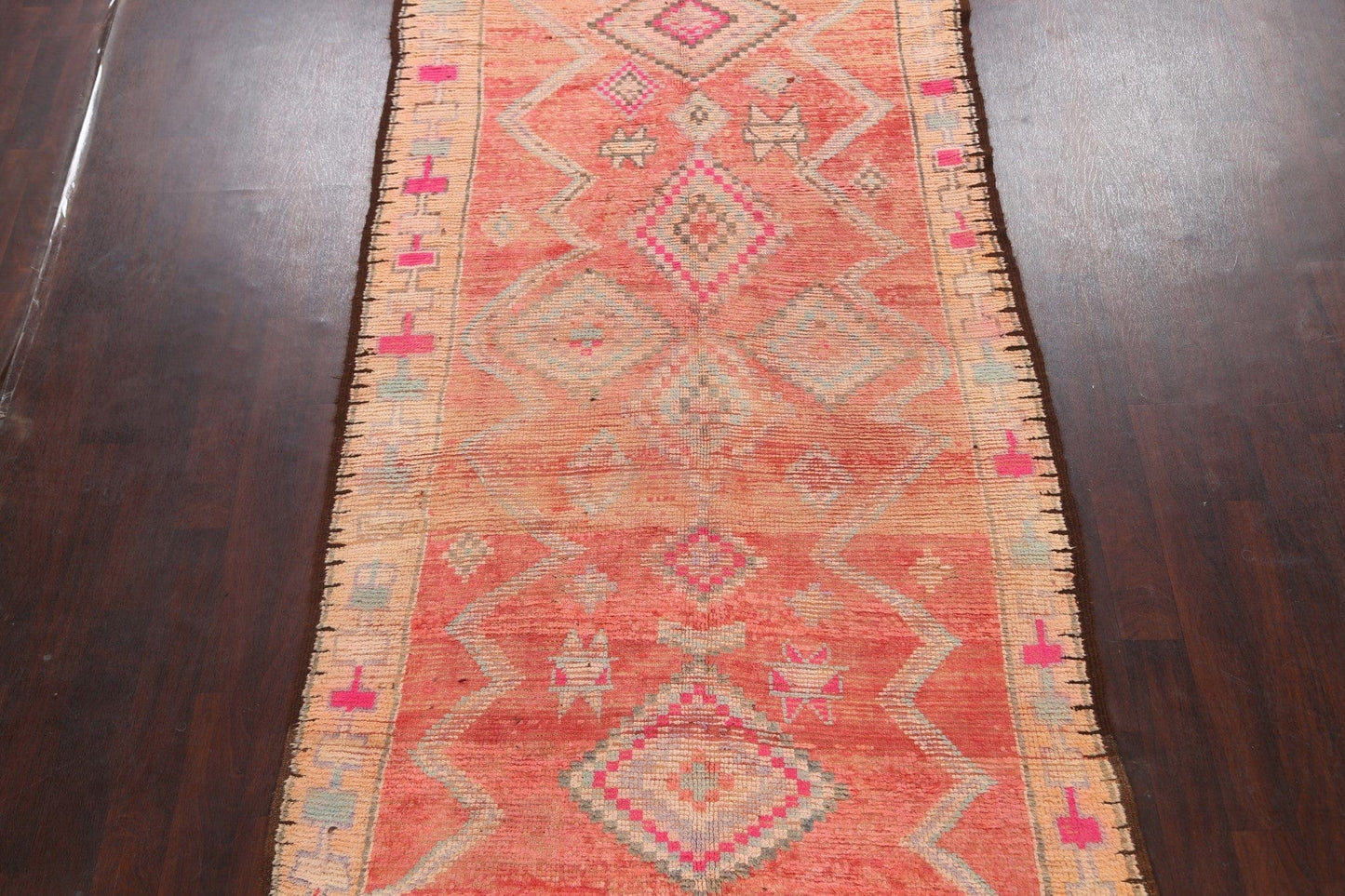 Antique Tribal Moroccan Oriental Area Rug 5x12