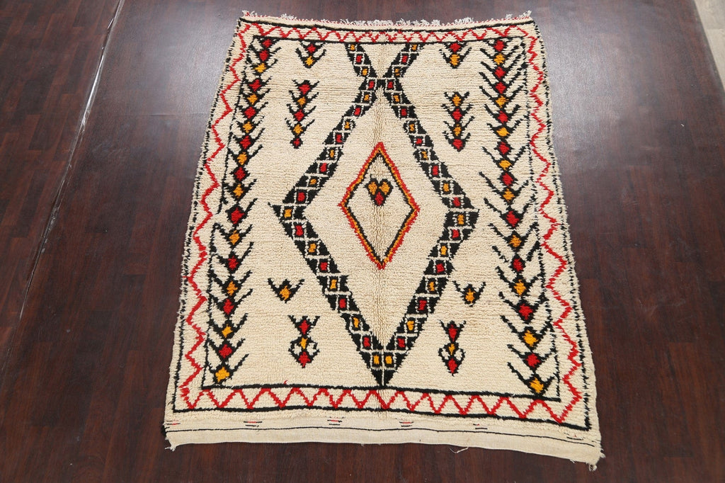 Tribal Moroccan Oriental Area Rug 6x8