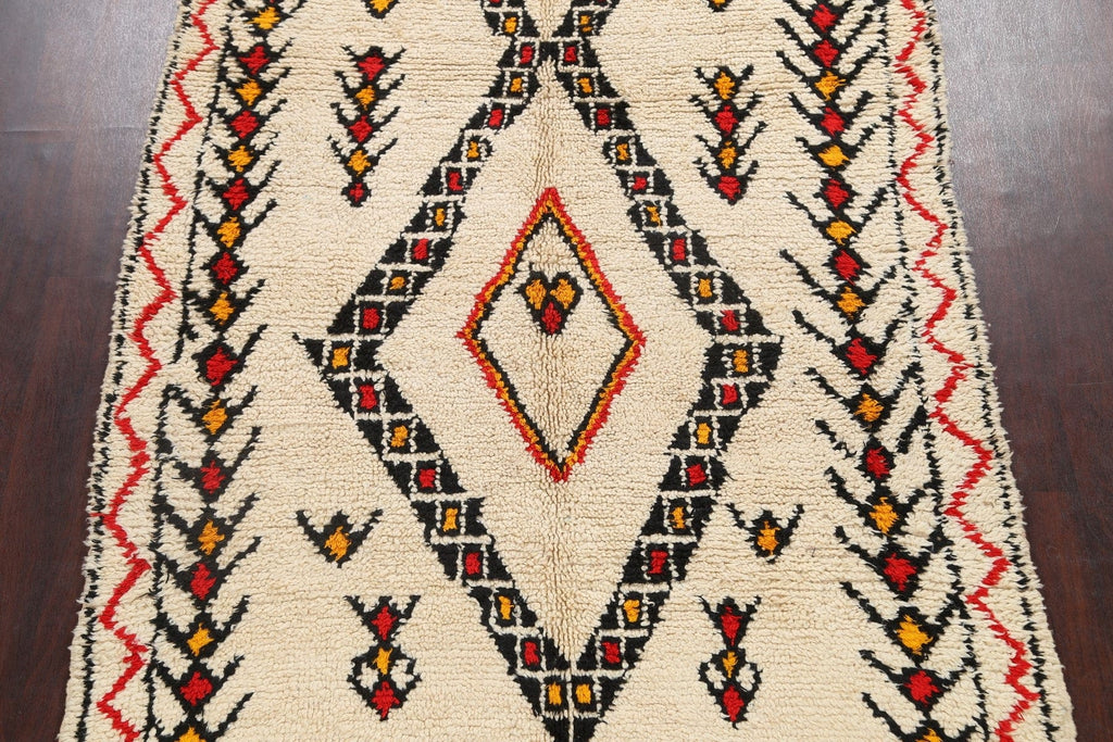 Tribal Moroccan Oriental Area Rug 6x8