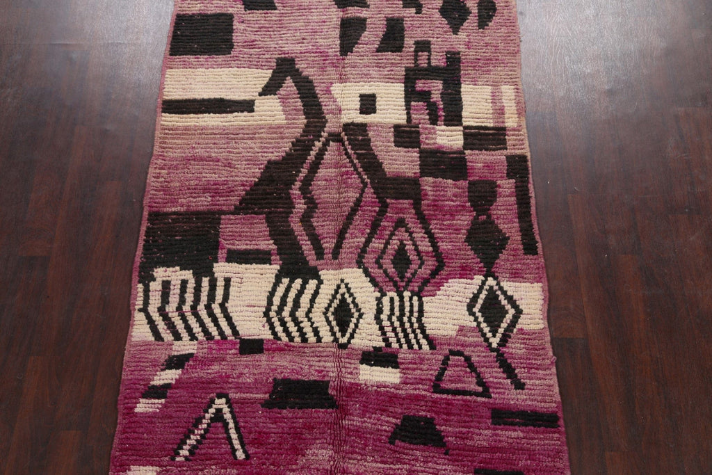 Tribal Moroccan Oriental Area Rug 5x8