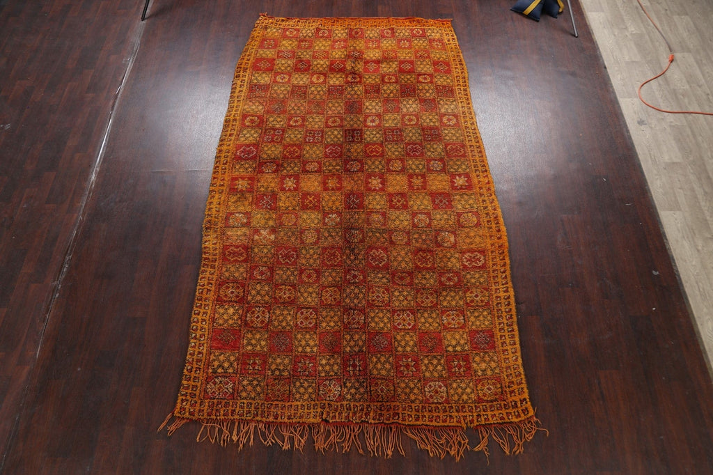 Tribal Moroccan Oriental Area Rug 6x10