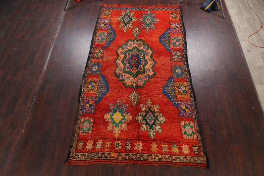 Tribal Moroccan Oriental Area Rug 7x11