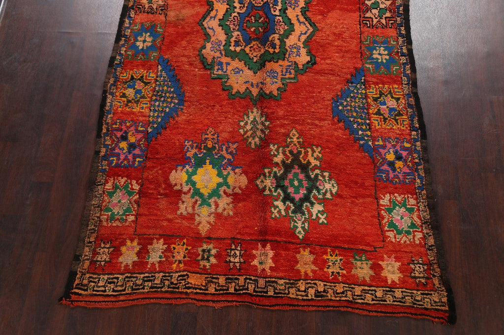 Tribal Moroccan Oriental Area Rug 7x11