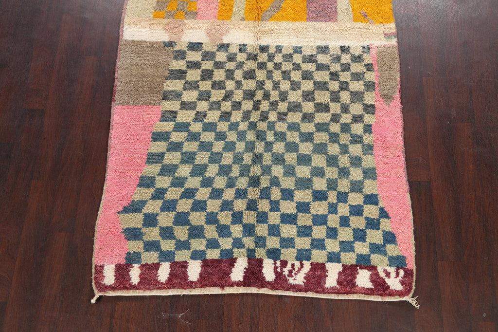 Tribal Moroccan Oriental Area Rug 5x8