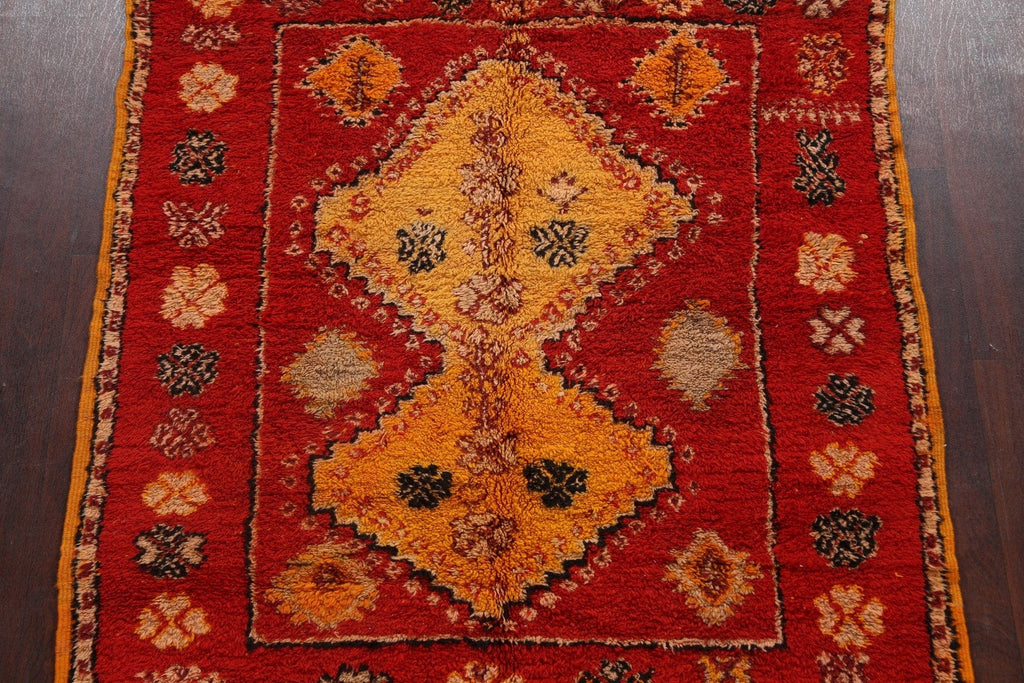 Tribal Moroccan Oriental Area Rug 5x7