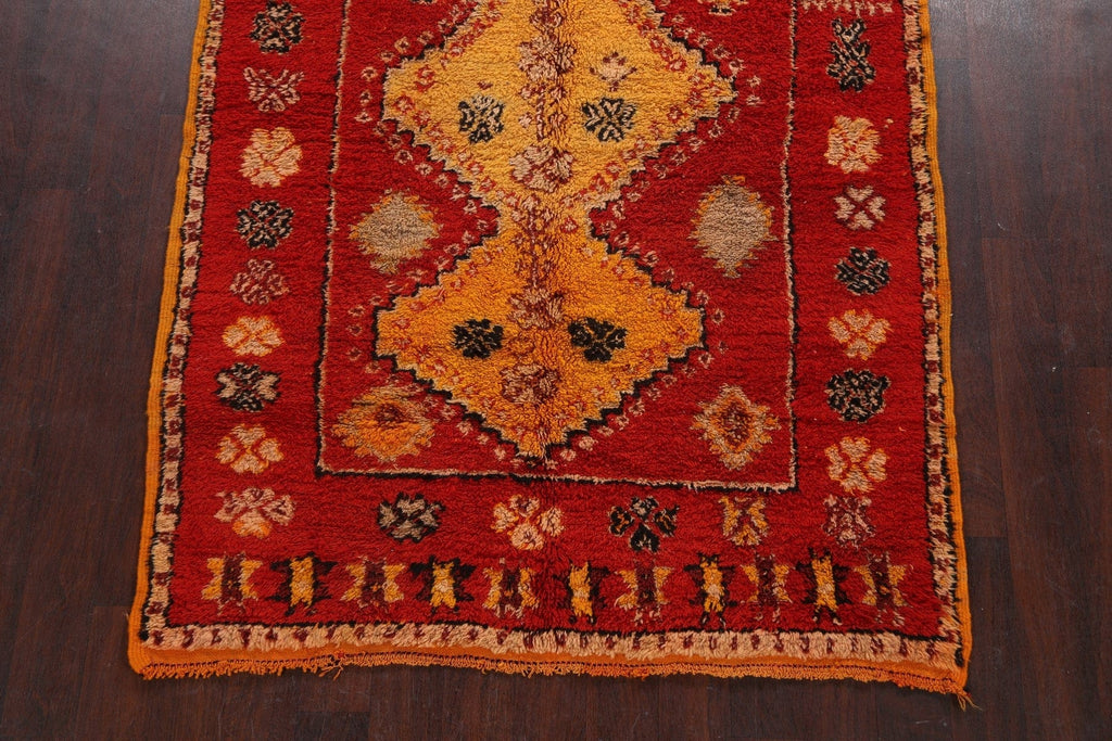 Tribal Moroccan Oriental Area Rug 5x7