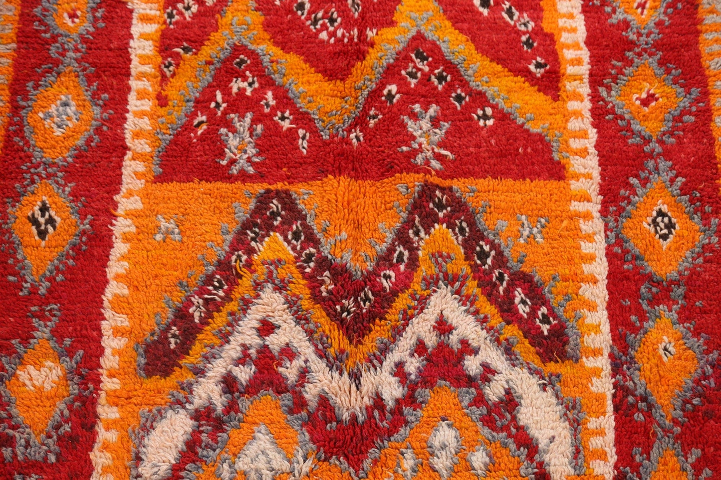 Tribal Moroccan Oriental Runner Rug 4x10