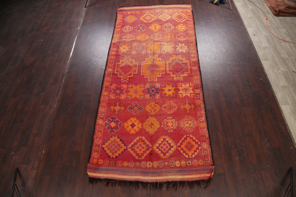 Antique Tribal Moroccan Oriental Area Rug 6x13