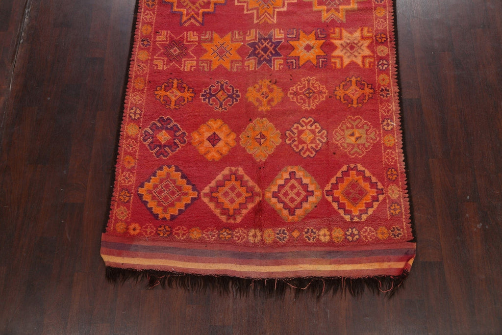 Antique Tribal Moroccan Oriental Area Rug 6x13