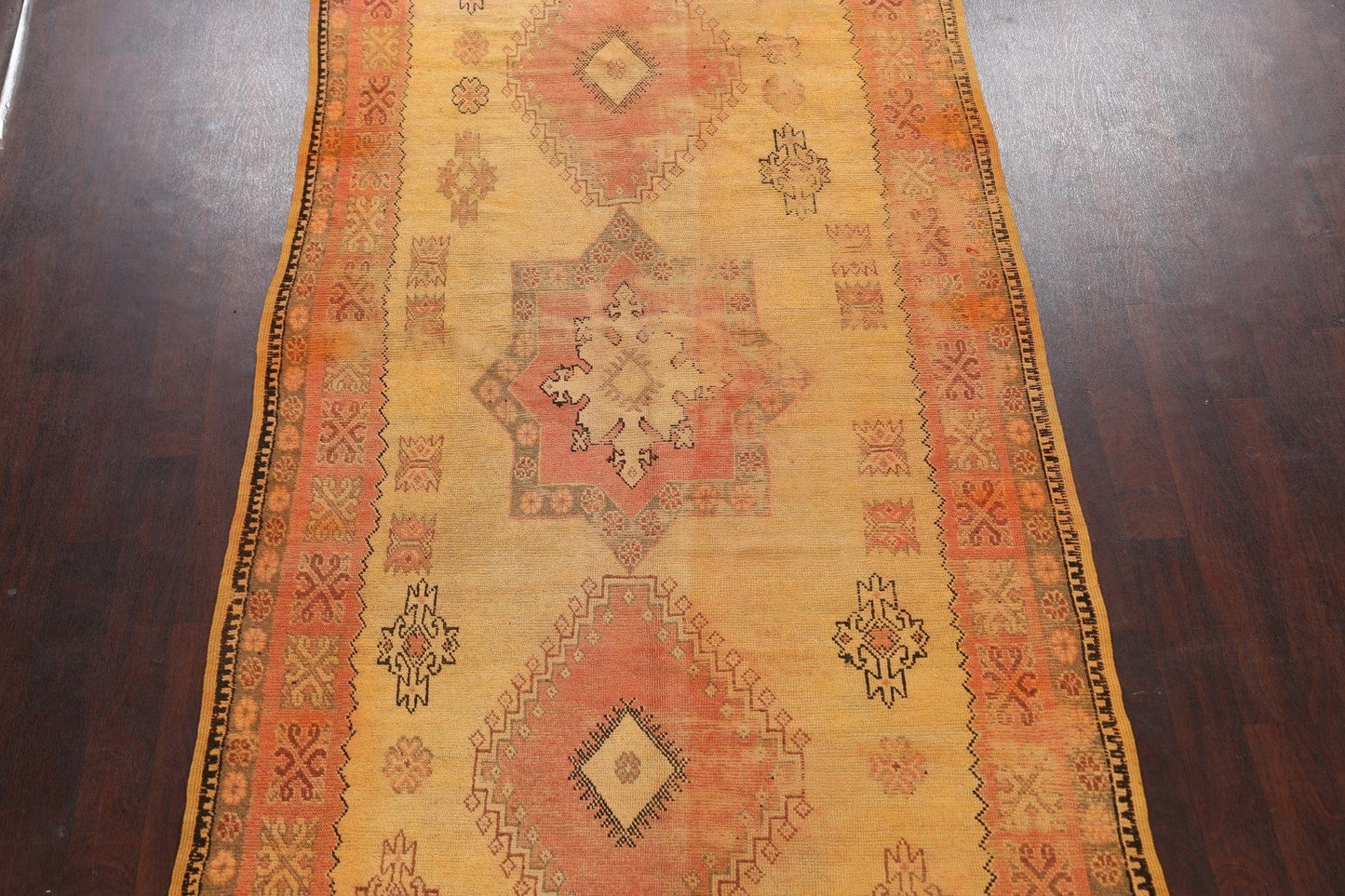 Antique Tribal Moroccan Oriental Area Rug 6x11