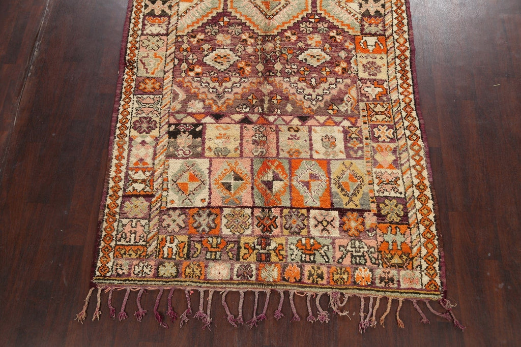 Tribal Moroccan Oriental Area Rug 6x11