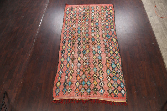 Tribal Moroccan Oriental Area Rug 6x11