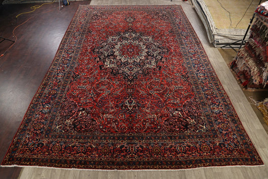 Antique 100% Vegetable Dye Bakhtiari Persian Area Rug 13x21