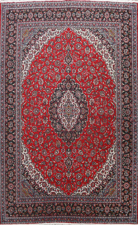 Floral Kashan Oriental Area Rug 10x13