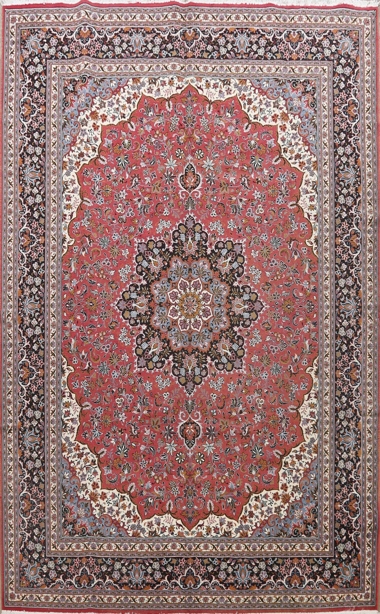 Floral Kashan Oriental Area Rug 10x13