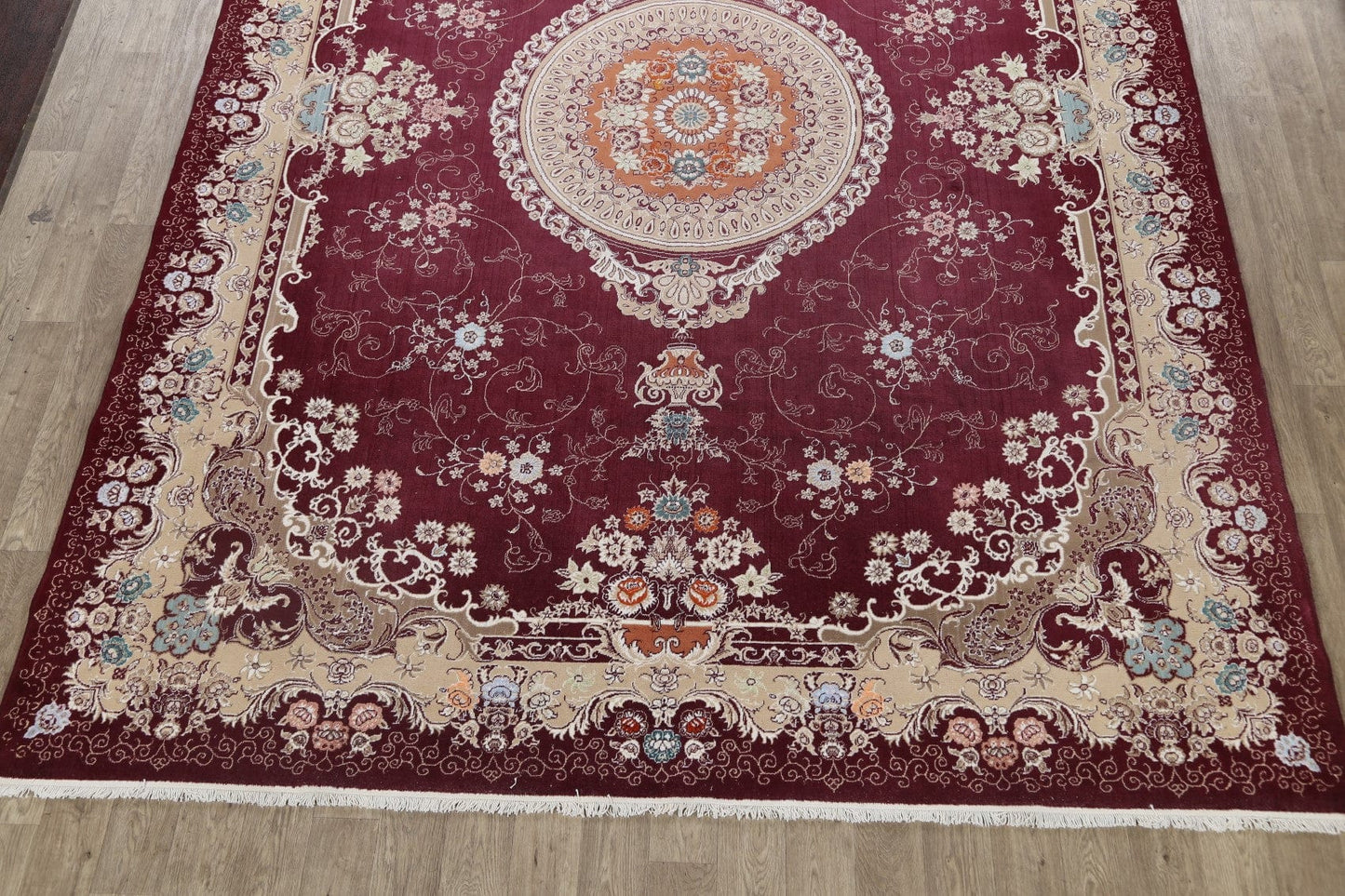 Floral Aubusson Oriental Area Rug 10x13