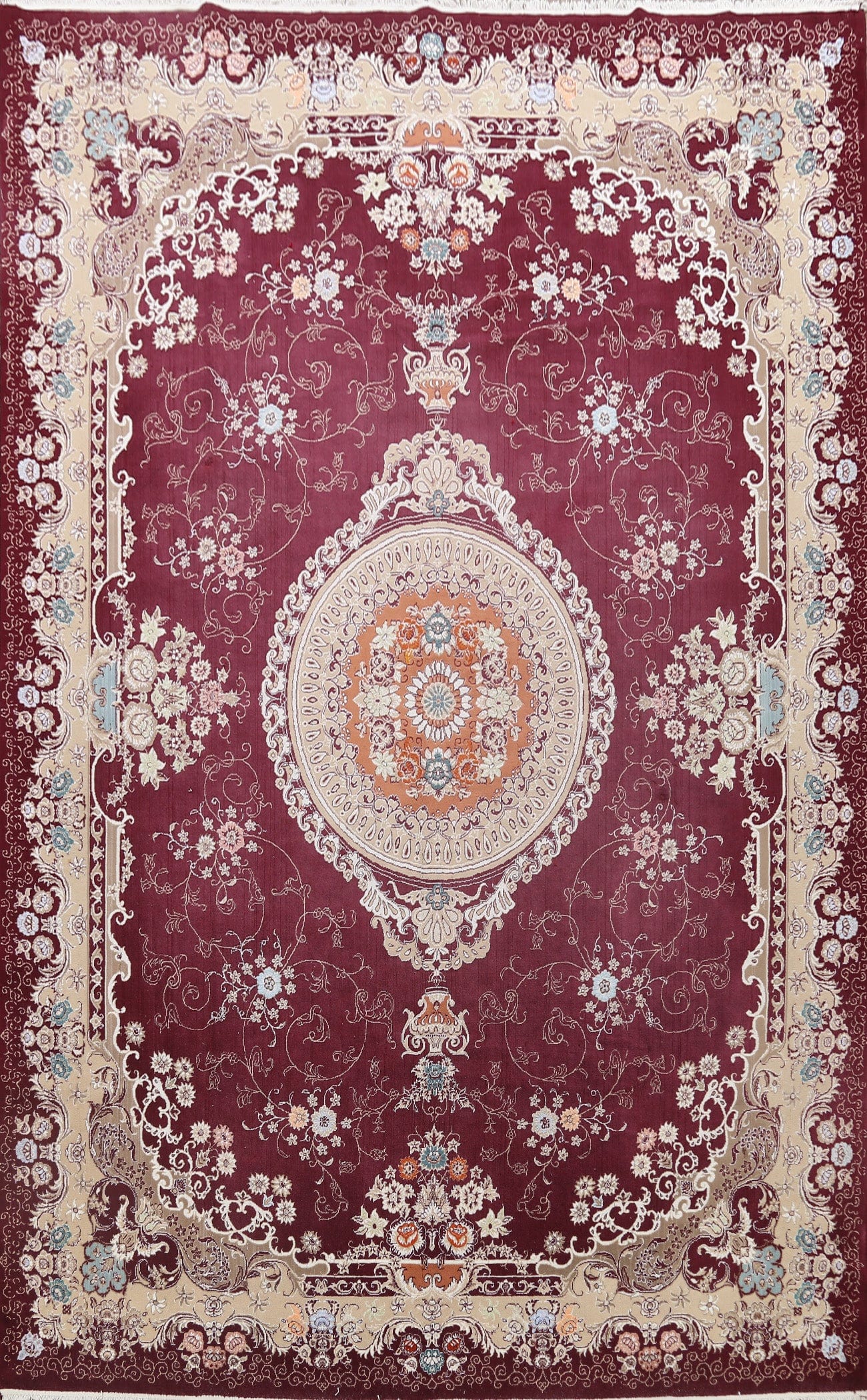 Floral Aubusson Oriental Area Rug 10x13