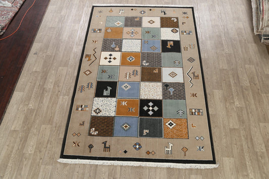 Geometric Gabbeh Oriental Area Rug 7x10