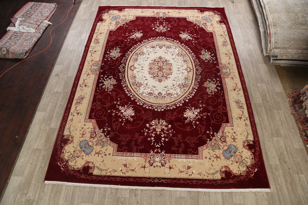 Floral Aubusson Oriental Area Rug 10x13