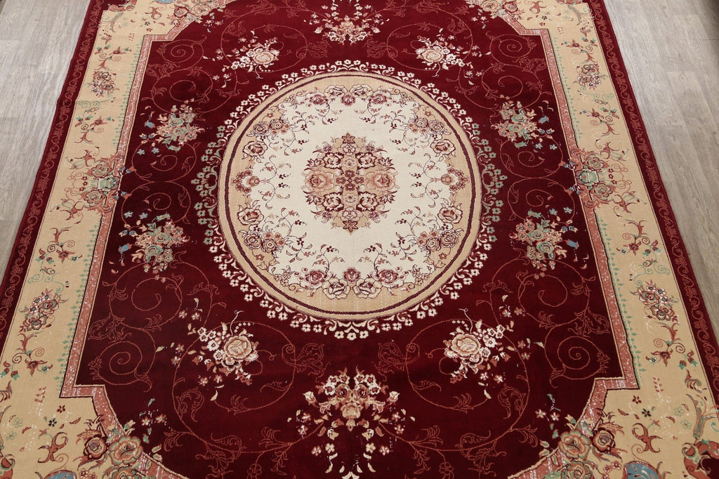 Floral Aubusson Oriental Area Rug 10x13