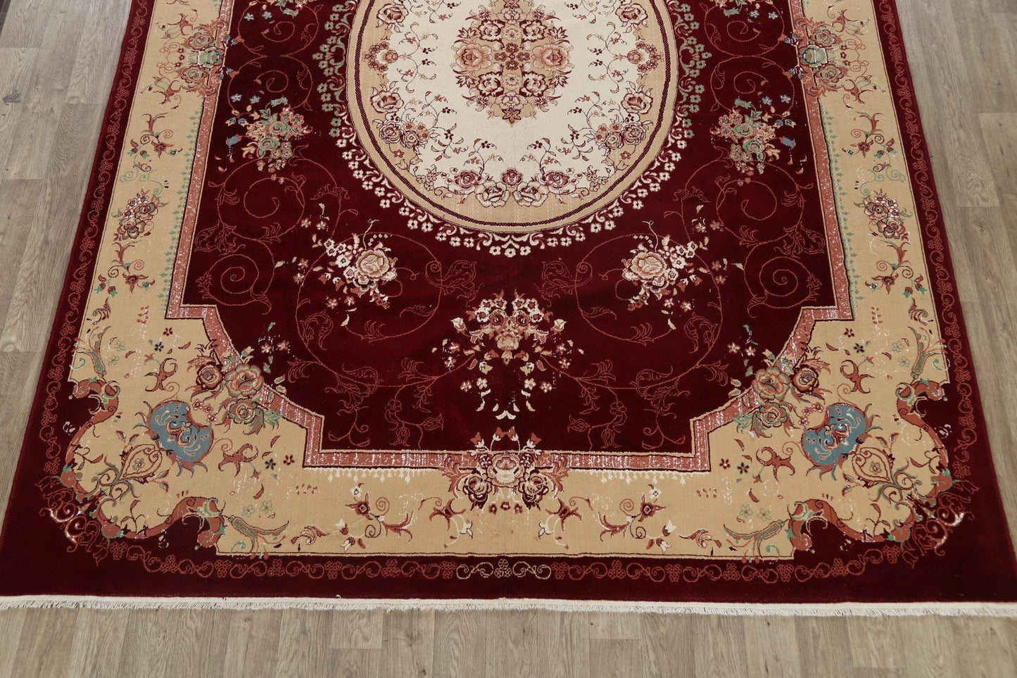 Floral Aubusson Oriental Area Rug 10x13