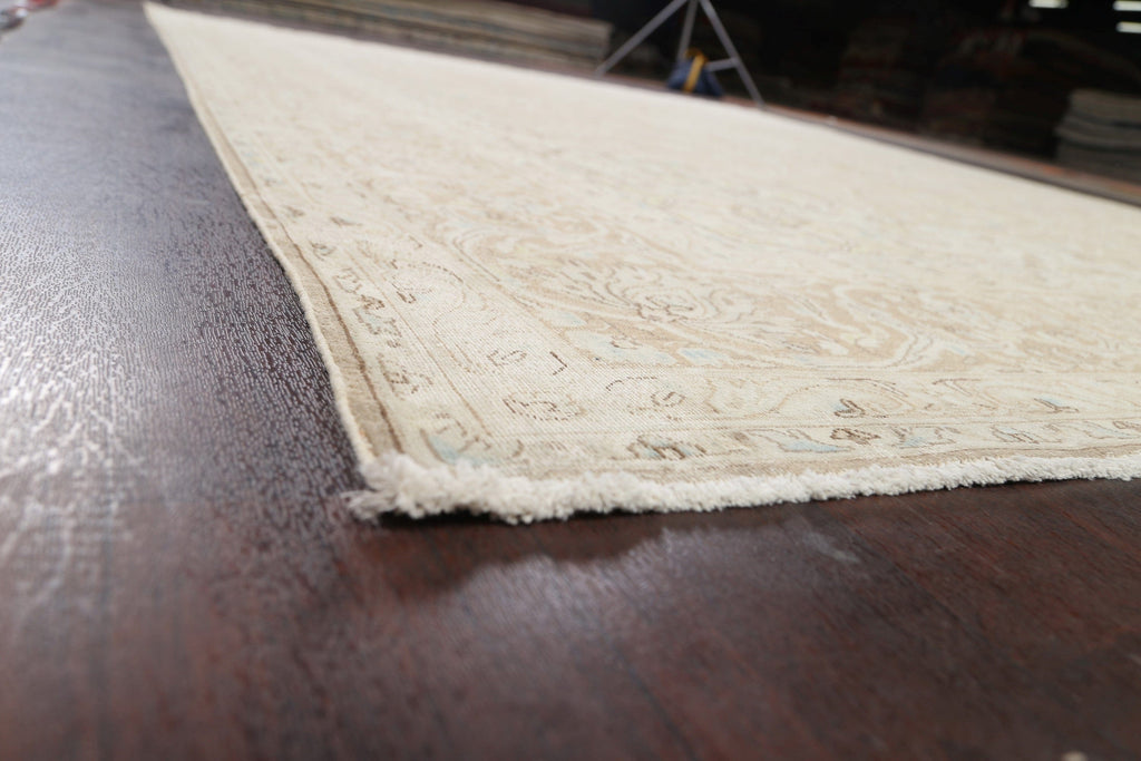 Distressed Floral Kerman Persian Area Rug 10x12