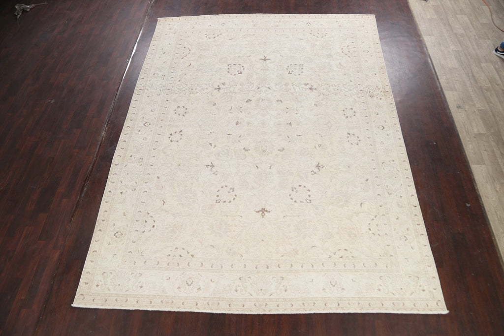 Distressed Tabriz Persian Area Rug 10x12