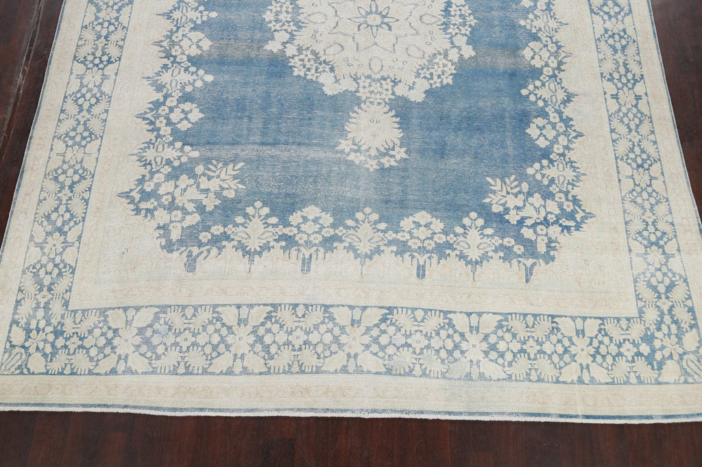 Distressed Kerman Persian Area Rug 10x13