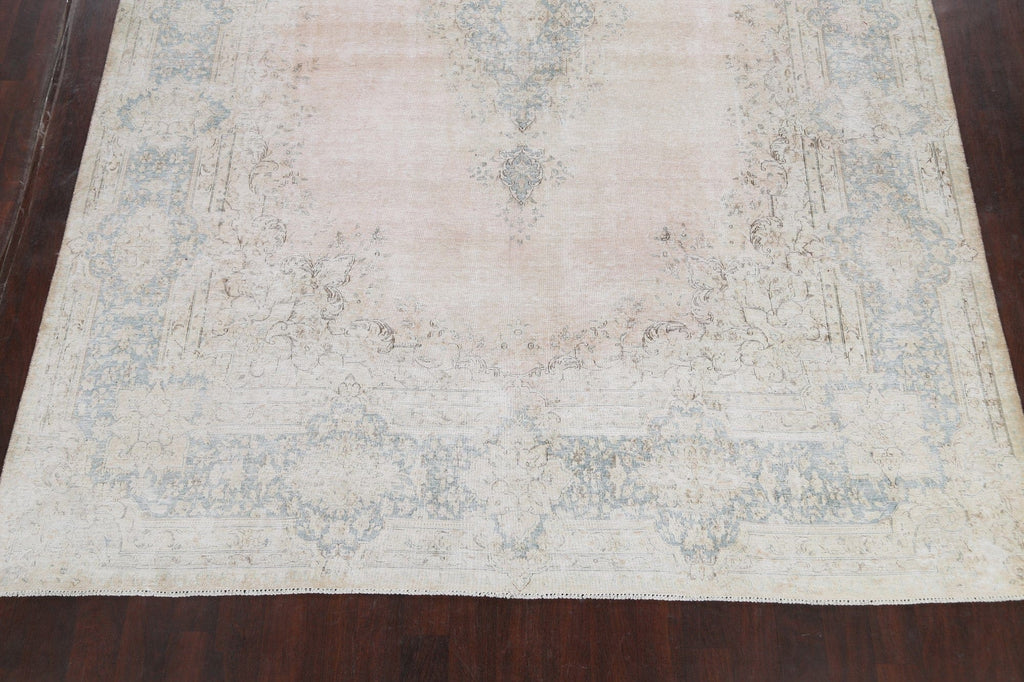 Distressed Kerman Persian Area Rug 10x13