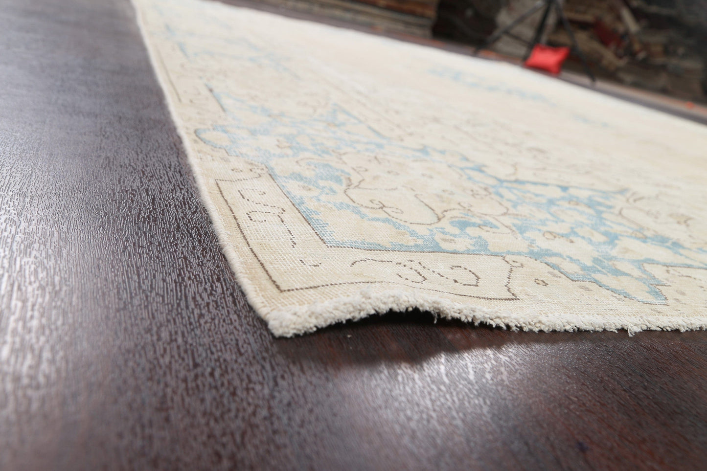 Muted Distressed Kerman Persian Area Rug 8x11