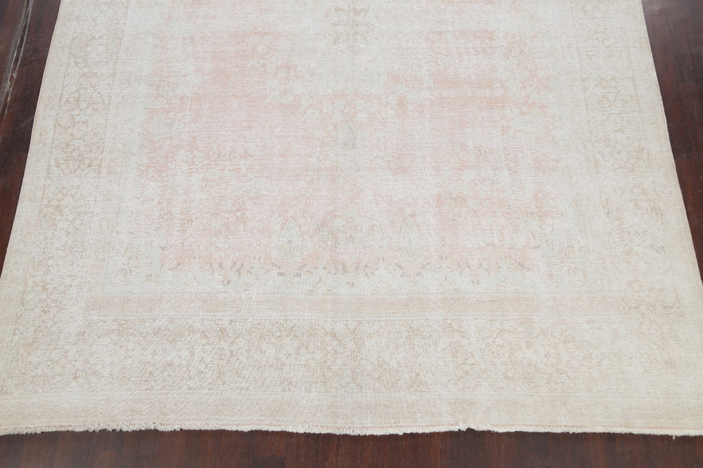 Muted Distressed Kerman Persian Area Rug 10x12