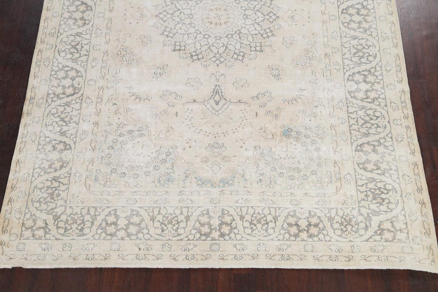 Muted Floral Kerman Persian Area Rug 8x12