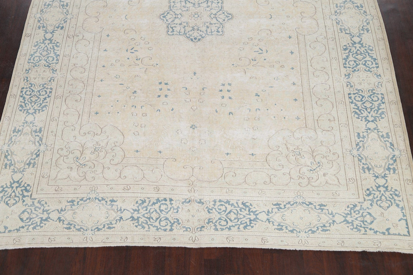 Muted Floral Kerman Persian Area Rug 10x13