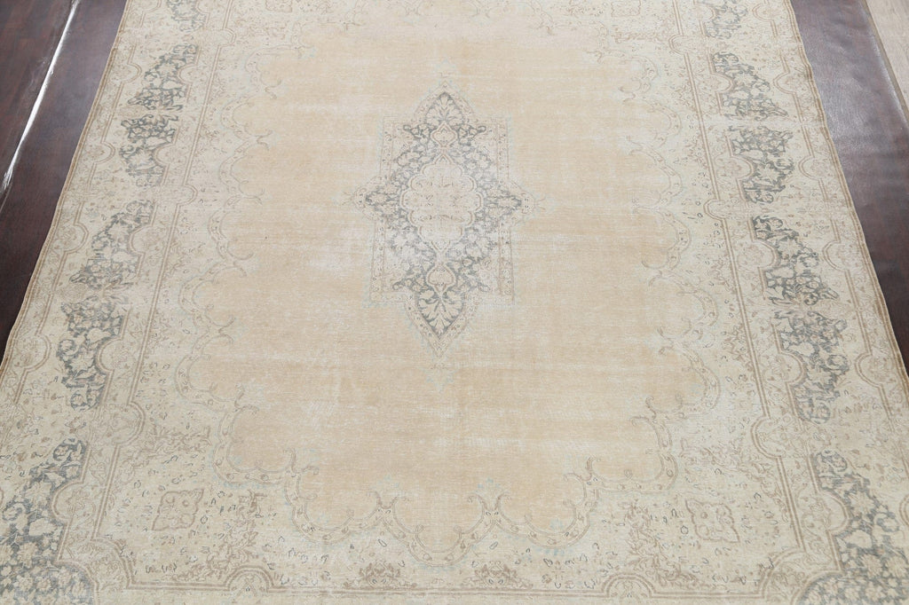 Muted Floral Kerman Persian Area Rug 10x13