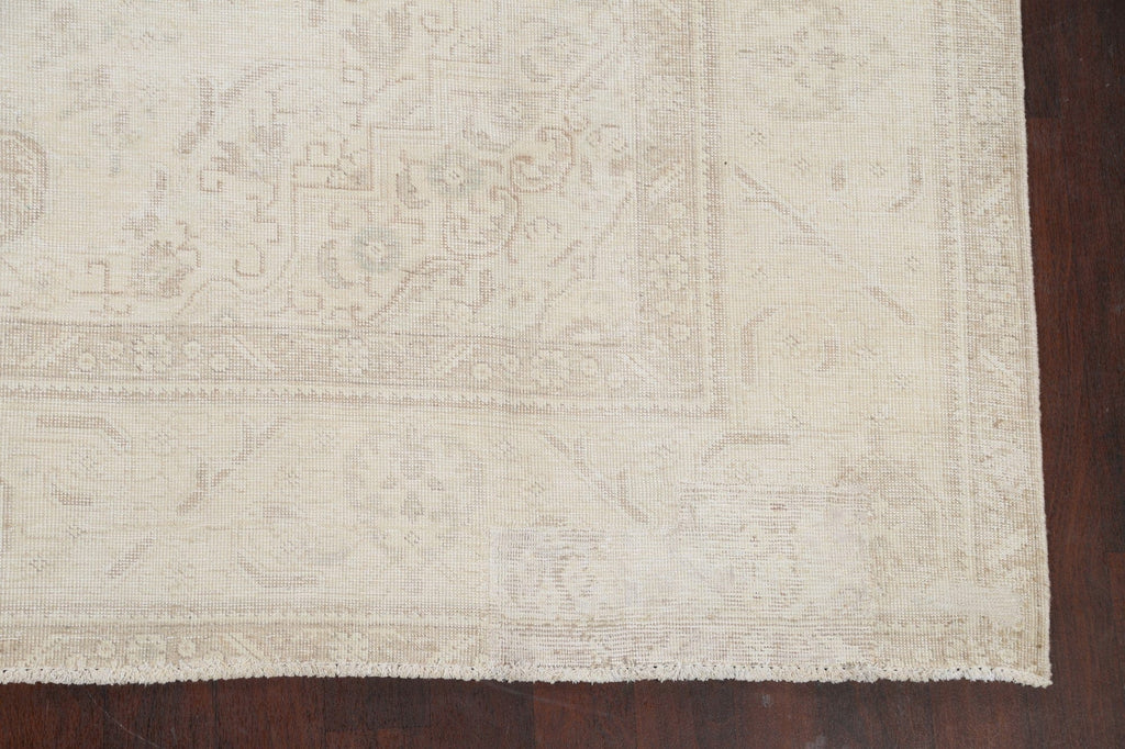 Muted Distressed Tabriz Persian Area Rug 9x13