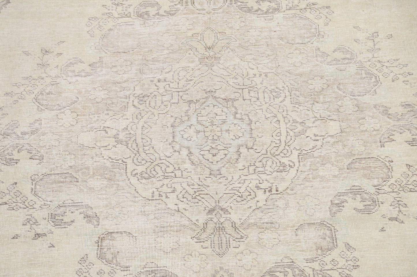 Muted Distressed Tabriz Persian Area Rug 8x11