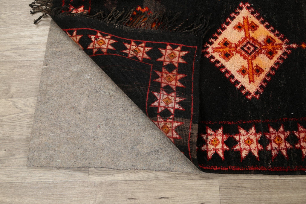 Tribal Geometric Moroccan Oriental Runner Rug 4x9