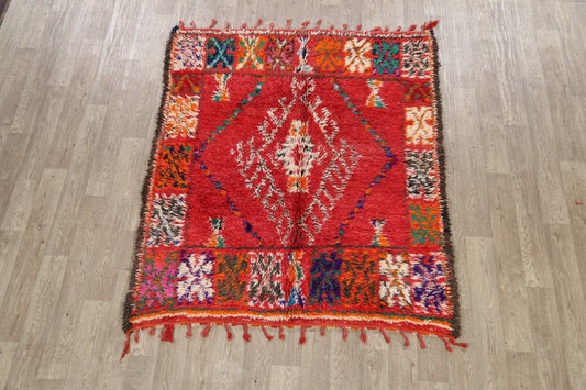 Tribal Square Moroccan Oriental Area Rug 6x6