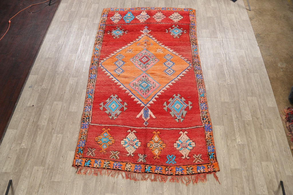 Tribal Moroccan Oriental Area Rug 6x11