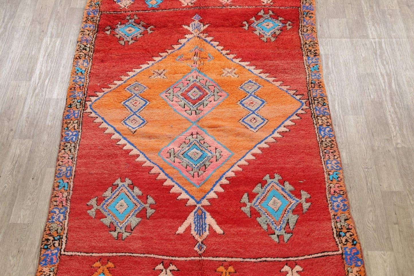 Tribal Moroccan Oriental Area Rug 6x11