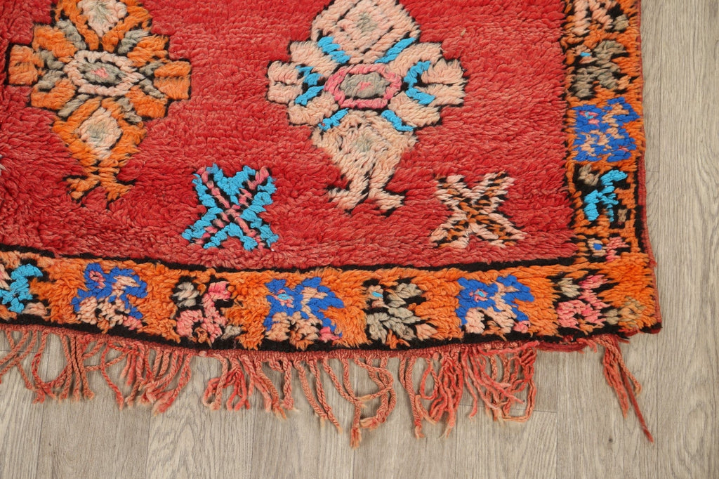 Tribal Moroccan Oriental Area Rug 6x11