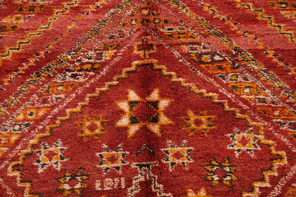 Tribal Moroccan Oriental Area Rug 6x11