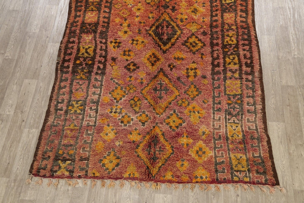 Tribal Moroccan Oriental Area Rug 7x11