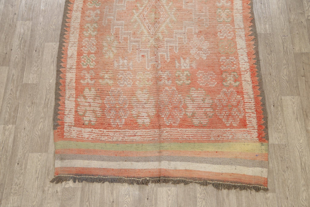 Pre-1900 Antique Tribal Moroccan Oriental Area Rug 6x10