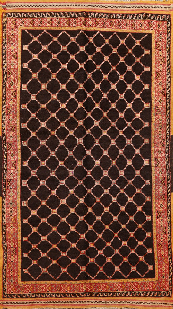 All-Over Tribal Moroccan Oriental Area Rug 5x9