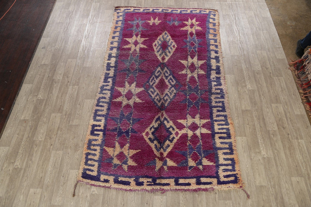 Tribal Moroccan Oriental Area Rug 6x11