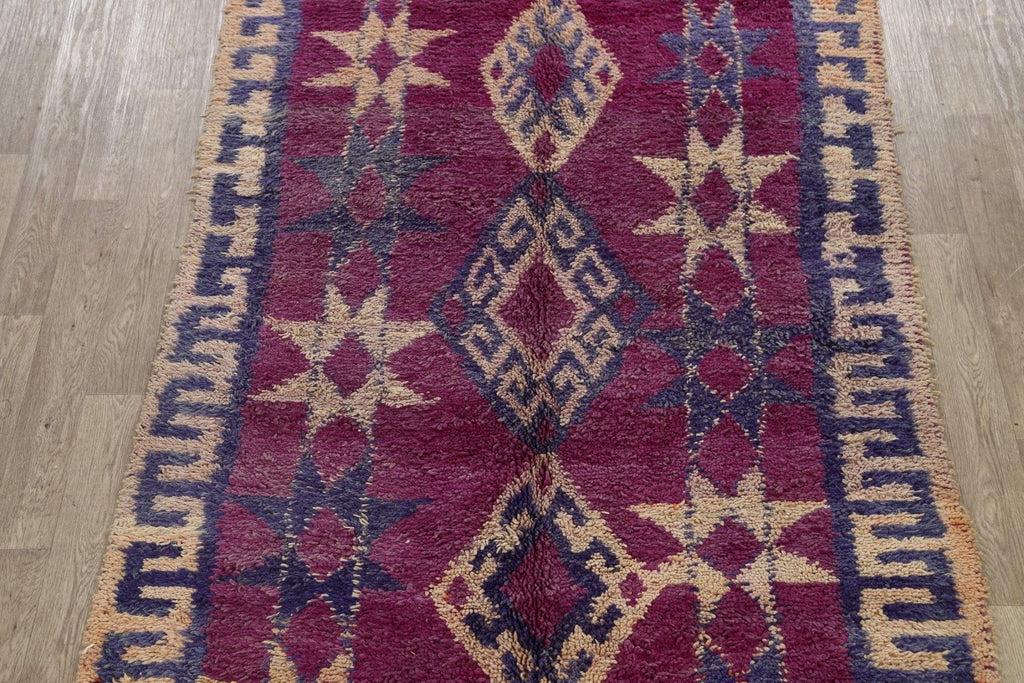 Tribal Moroccan Oriental Area Rug 6x11