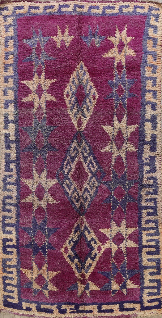 Tribal Moroccan Oriental Area Rug 6x11