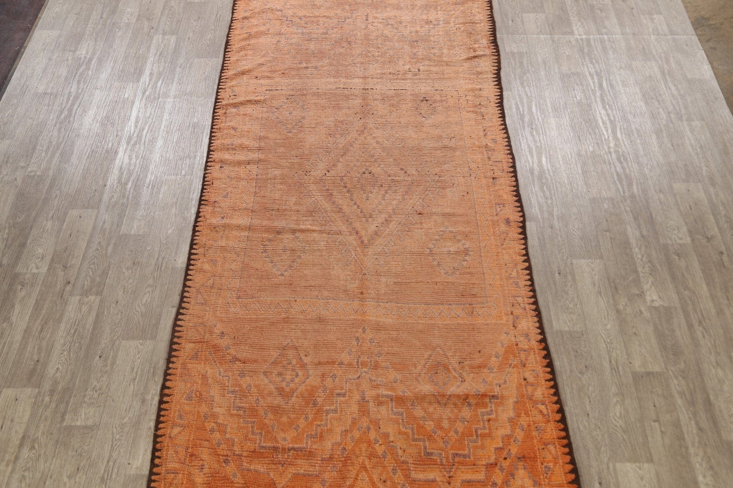 Pre-1900 Antique Tribal Moroccan Oriental Runner Rug 5x15