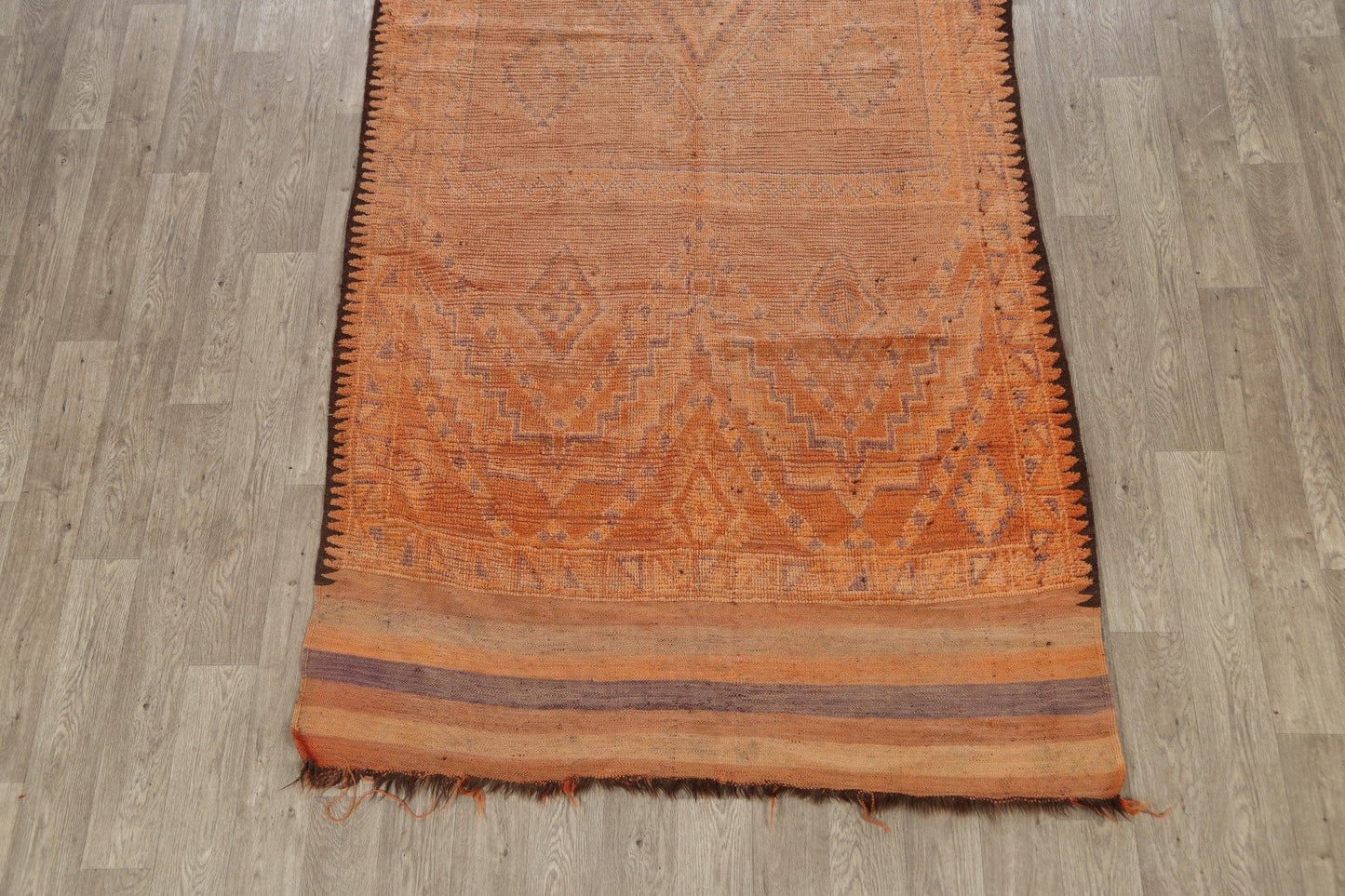 Pre-1900 Antique Tribal Moroccan Oriental Runner Rug 5x15